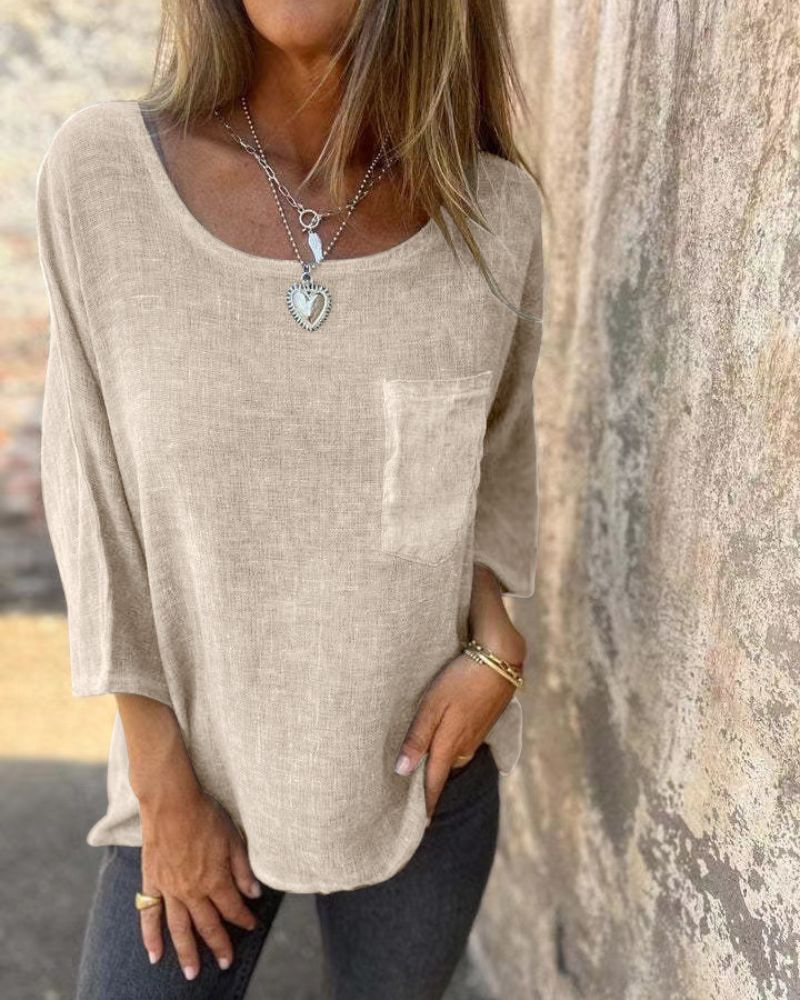 Light Luxe Top – Minimalist Top With Soft Touch Fabric & Relaxed Fit Shirt