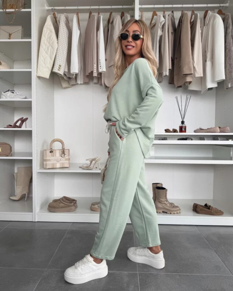 Casual Two-Piece Set – Comfortable Loungewear | Breathable Fabric Outfit