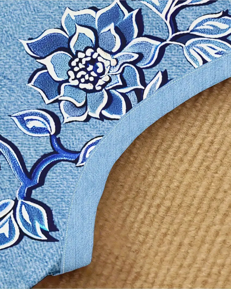 Sleeveless Denim Dress – Classic A-Line Casual Chic Dress in Premium Fabric