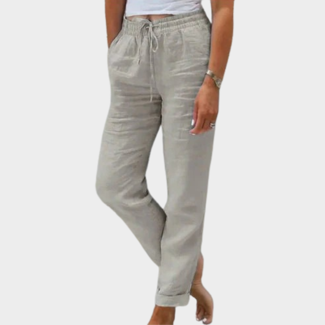 Comfortable Drawstring Pants – Relaxed Fit Lightweight Summer Pants With Adjustable Waist