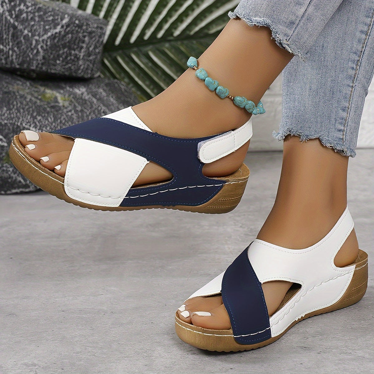 Orthopedic Sandals - Comfortable Leather Sandals With Arch Support & Adjustable Straps