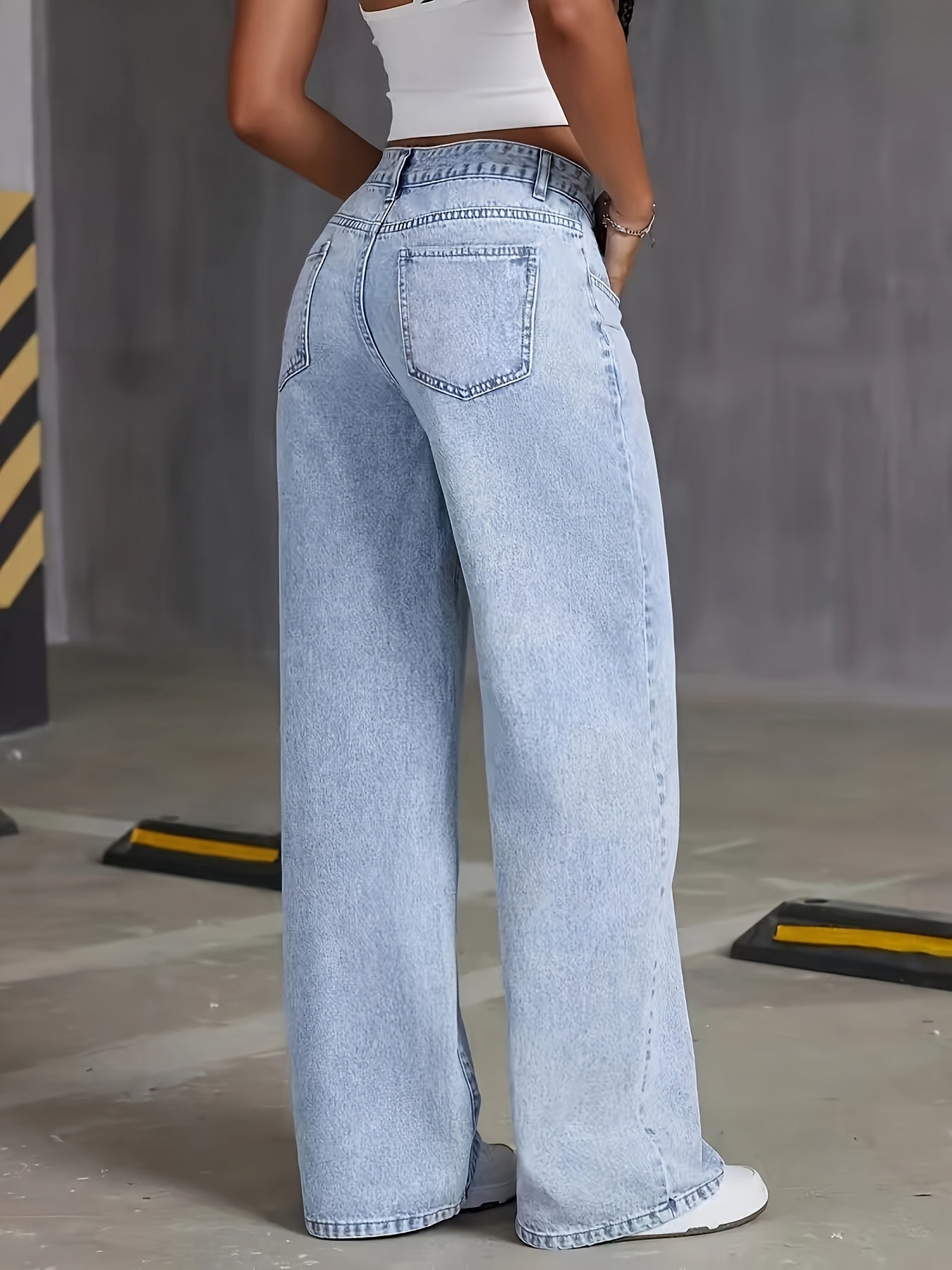 High Waisted Denim PHILIPPA™ – Wide Leg Jeans With Flattering Fit & Vintage Style