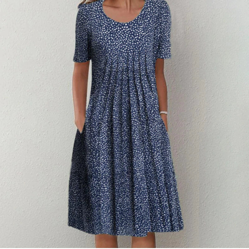 Floral Dress Erin™ – Elegant Cotton Dress with Timeless Floral Design