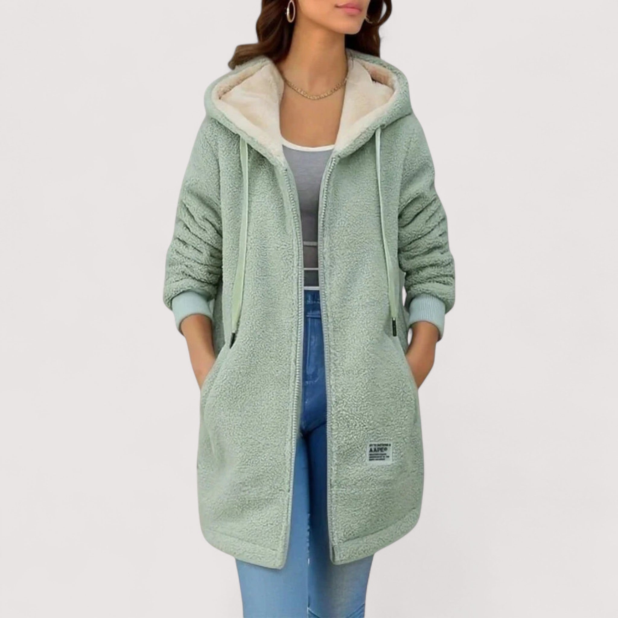 Casaco Polar Feminino Elegante – Macio, Quente e Confortável Para Dias Frios