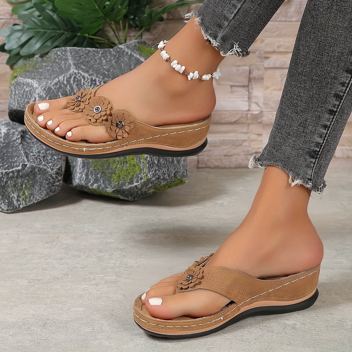 Orthopedic Sandals | Comfortable Vegan Leather Sandals With Gel Sole Comfort