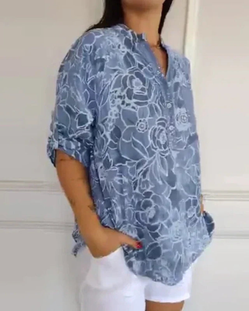Blossom Print Blouse – Elegant Floral Print Blouse for Women’s Spring Style