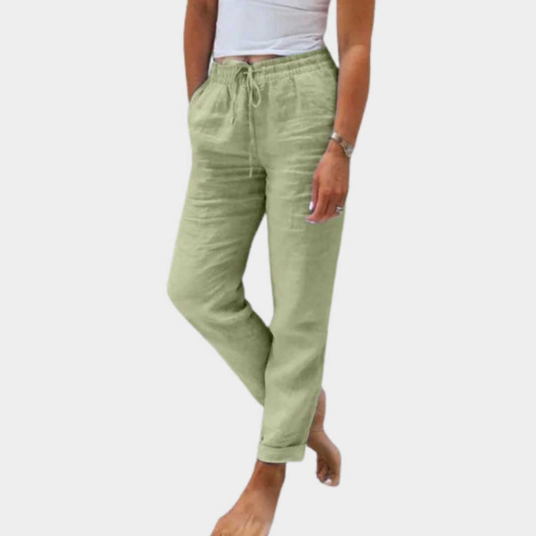Comfortable Drawstring Pants – Relaxed Fit Lightweight Summer Pants With Adjustable Waist