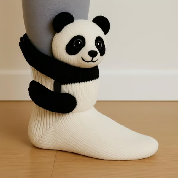 Animal Socks – Soft 3D Animal Socks With Cozy Winter Comfort & Non Slip Sole