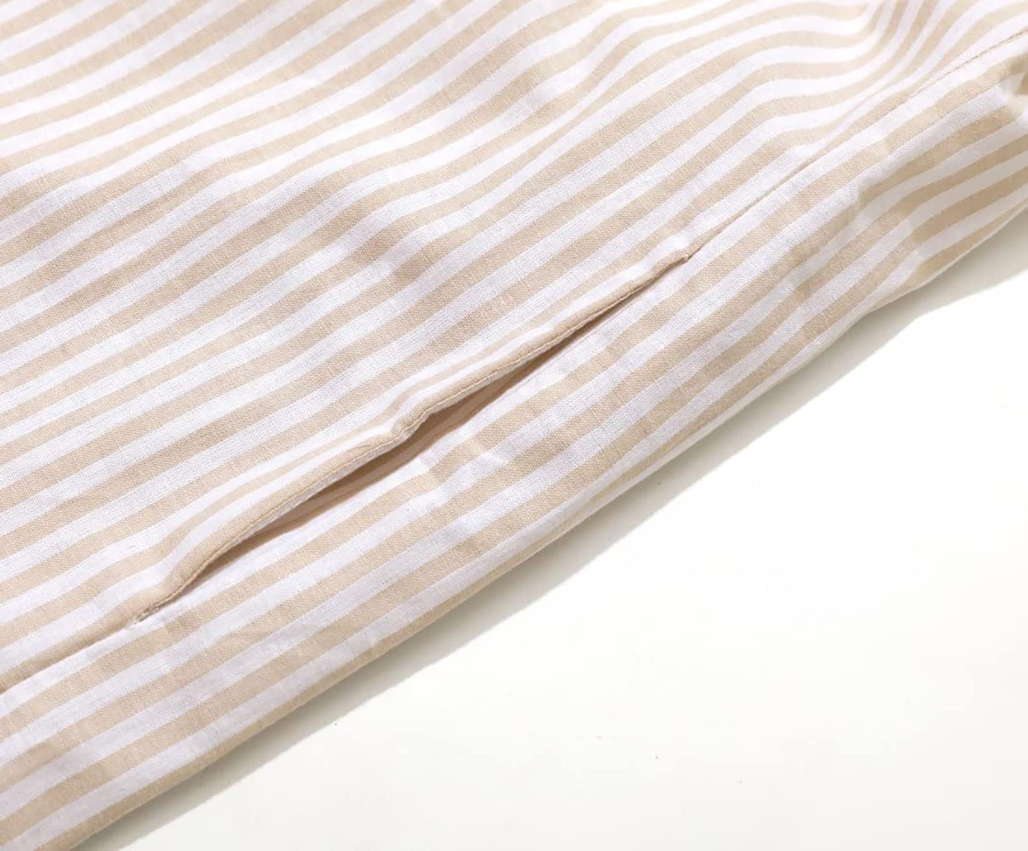 Long Sleeve Shirt Dress – Classic Stripe Pattern | Button Front, Relaxed Fit Dress