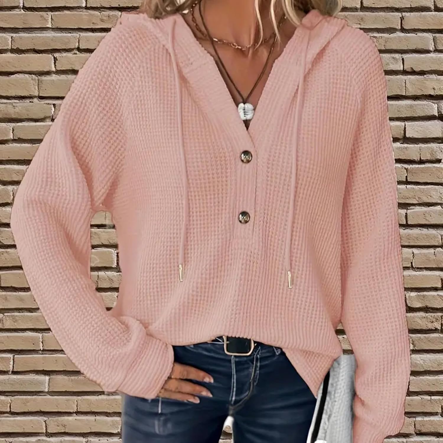 Oversized V-Neck Sweat | Relaxed Fit Sweatshirt For Women - Cozy Fall Clothing