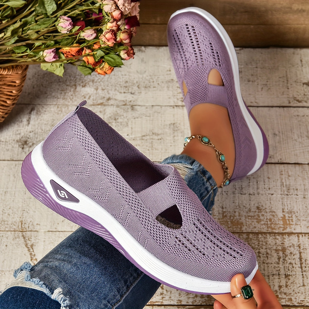 Orthopaedic Slip-On Shoes – Comfortable Lightweight Supportive Footwear for Women