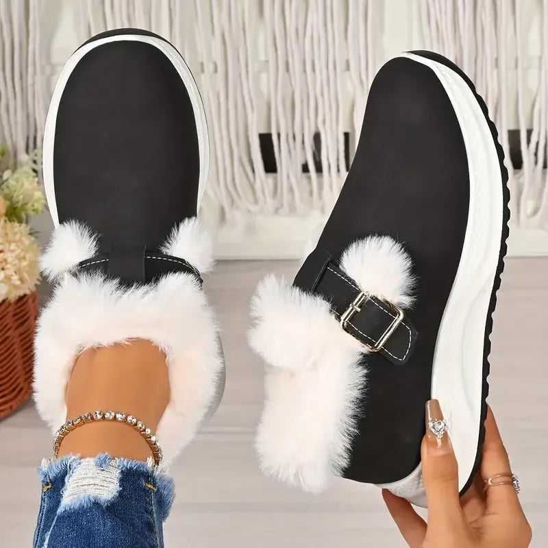 Stylish Casual Shoes – Cozy Warm Footwear with Plush Lining & Traction Sole