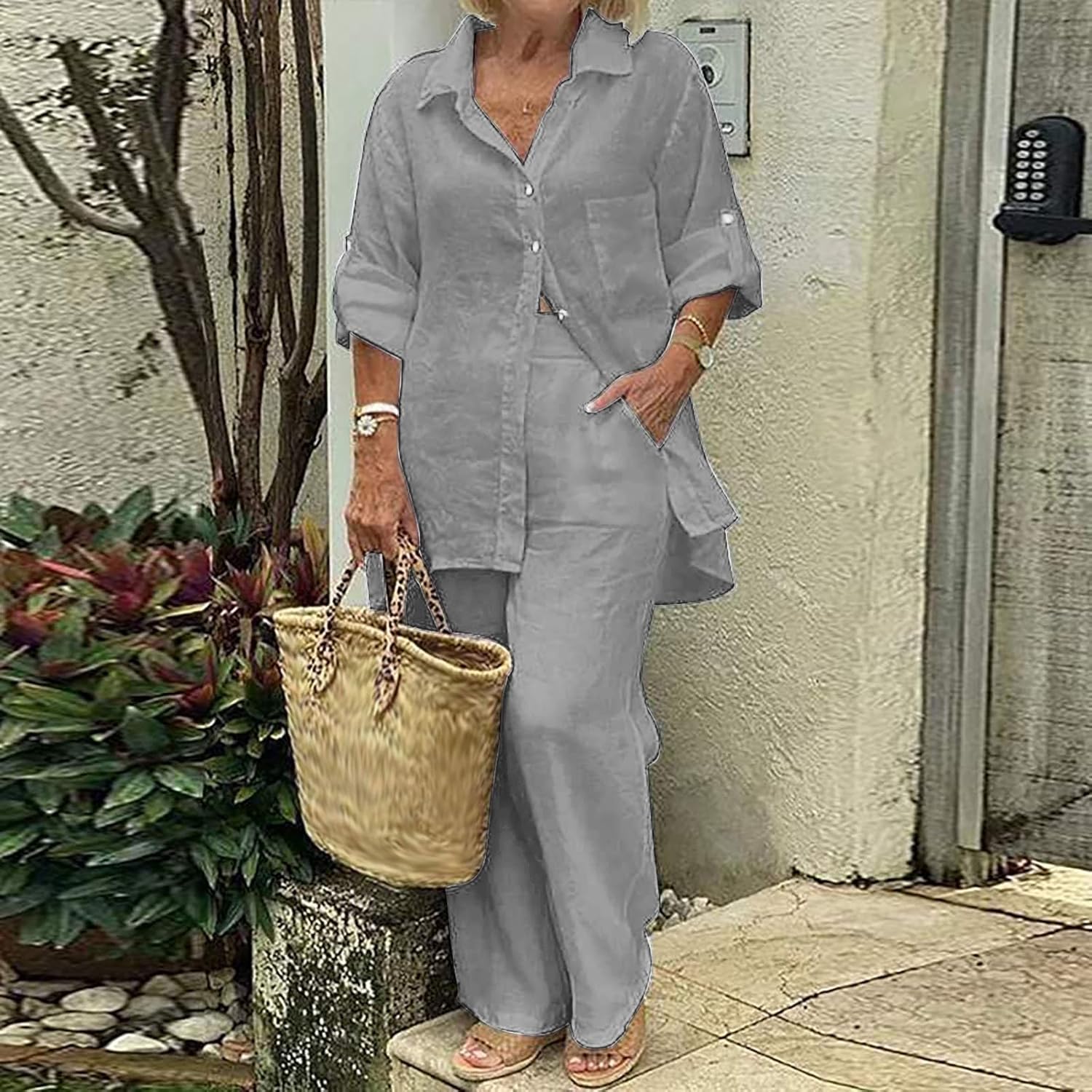 Timeless Leisure Outfit – Relaxed Fit Two-Piece Set | Soft Breathable Fabric