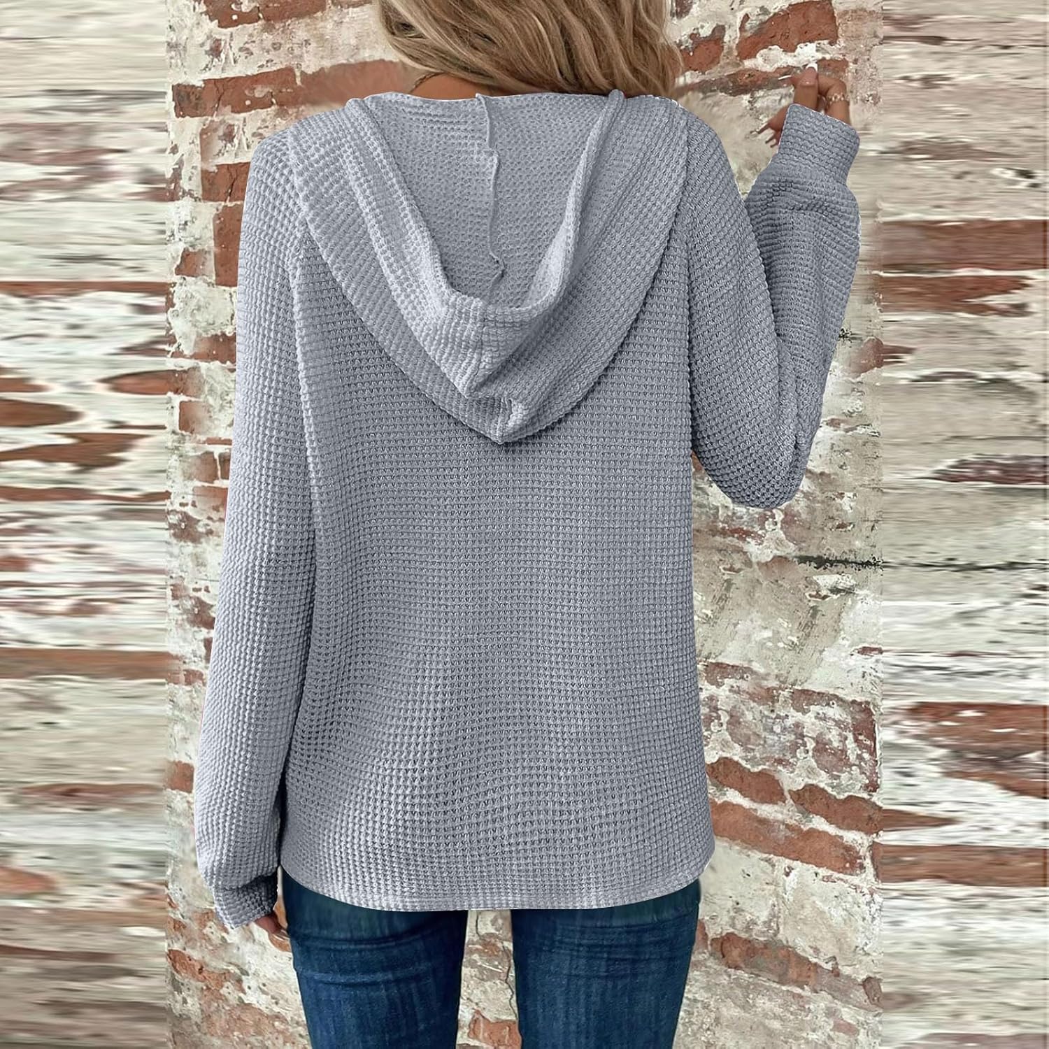 Oversized V-Neck Sweat | Relaxed Fit Sweatshirt For Women - Cozy Fall Clothing