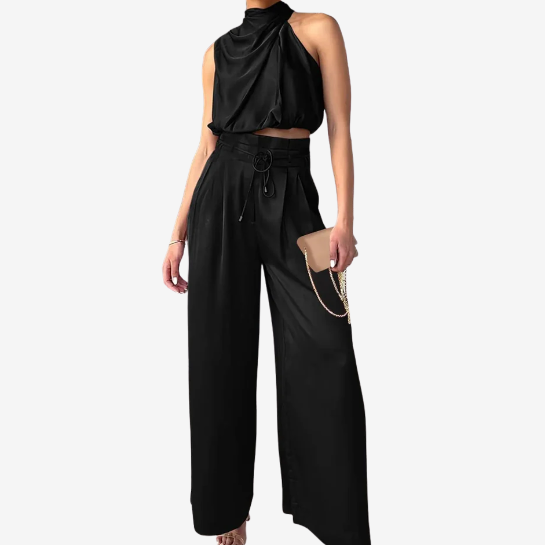 Summer Two-Piece Set – Lightweight Cotton Blend Set With Flattering Silhouette