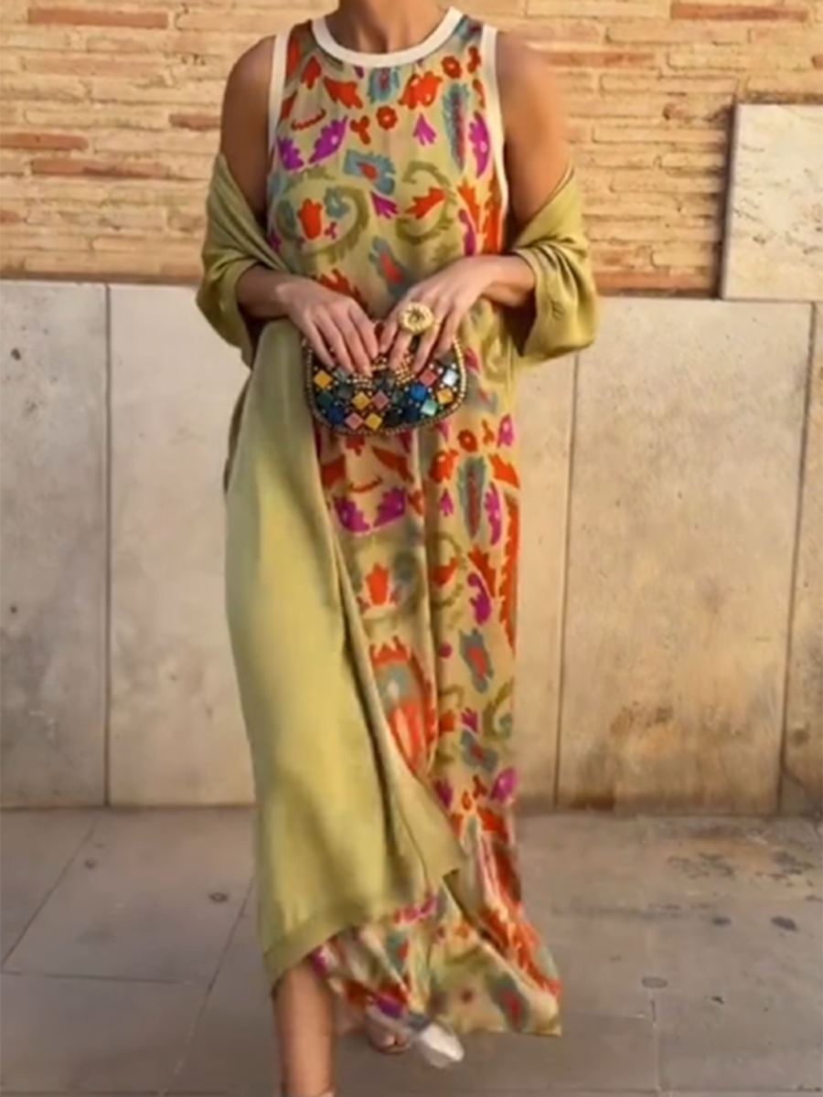 Effortless Elegance Set – Women's Two-Piece Lightweight Fabric Outfit, Stylish & Comfortable