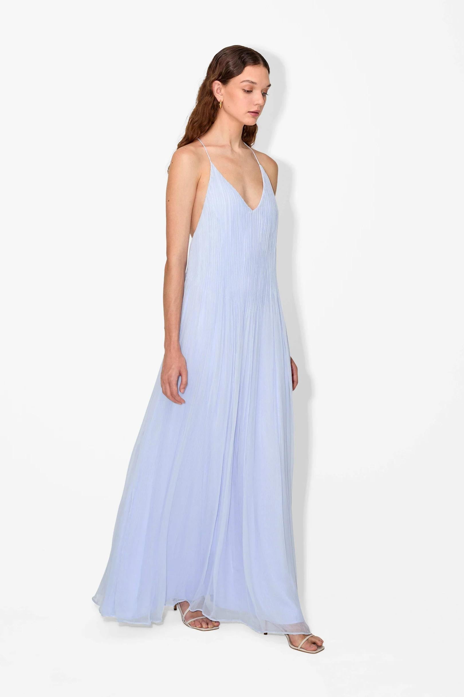 Elegant Maxi Dress – Flowing Silhouette | Wedding Guest Dress | Lightweight Fabric Gown