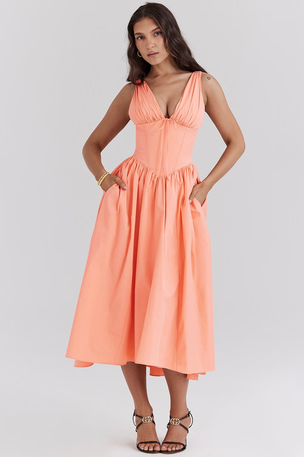 Elegant Summer Dress - Flattering Feminine Silhouette With Breathable Fabric