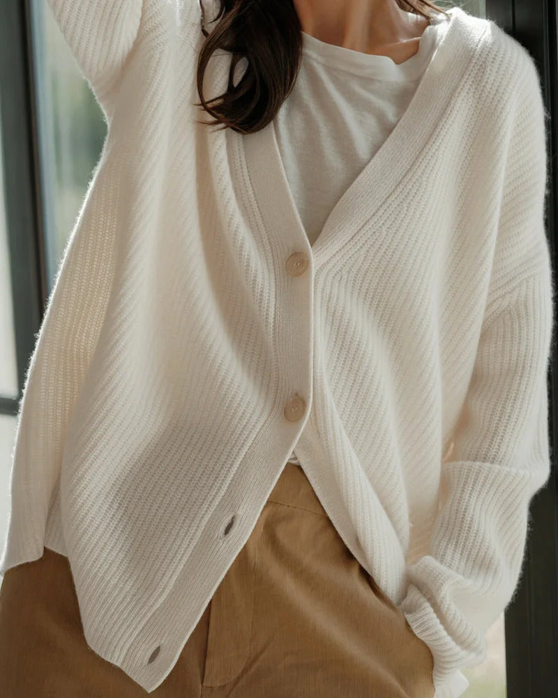 Cocoon Cardigan – Relaxed Draped Style | Soft Knit Layering Sweater