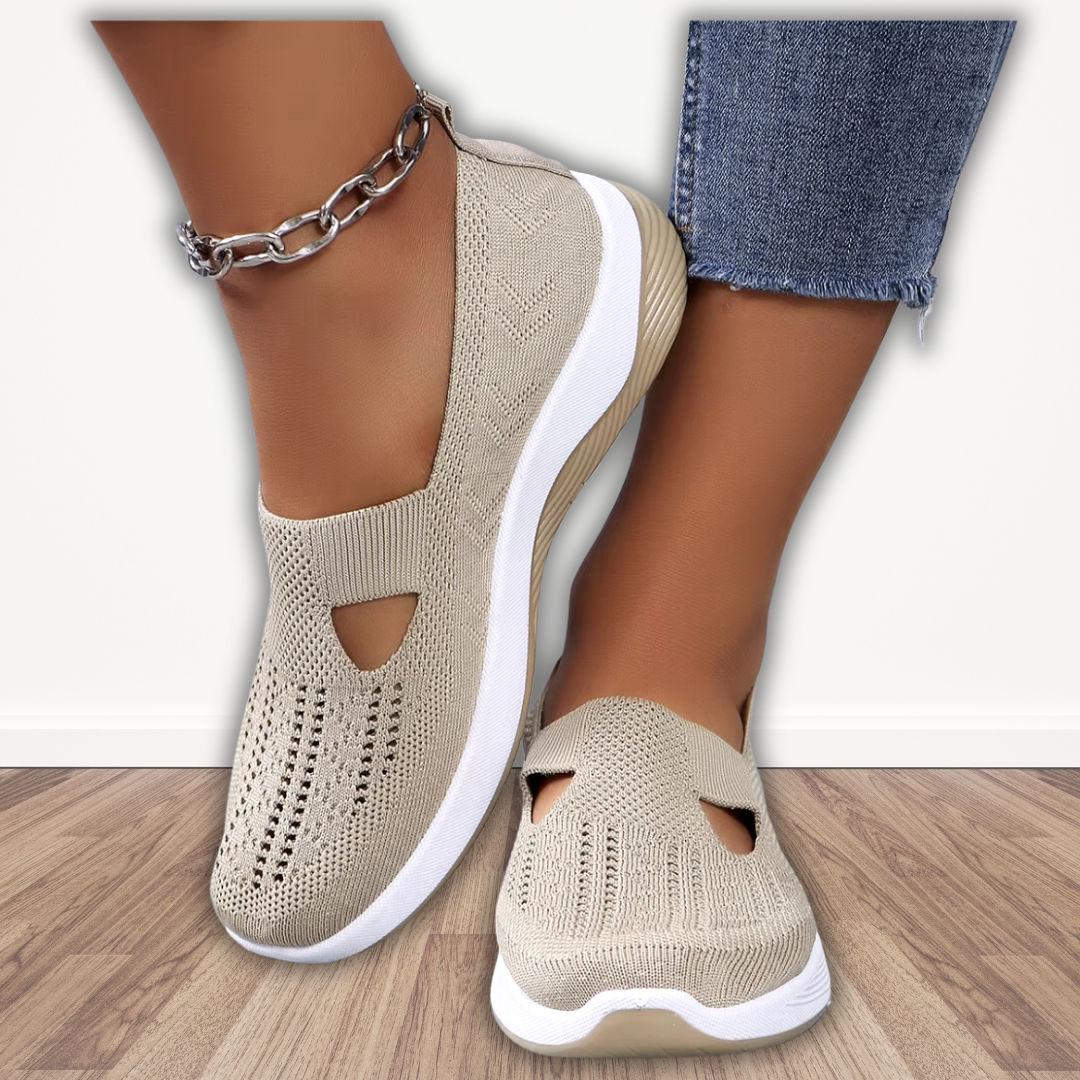 Orthopaedic Slip-On Shoes - Women's Comfortable Footwear with Arch Support & Gel Sole