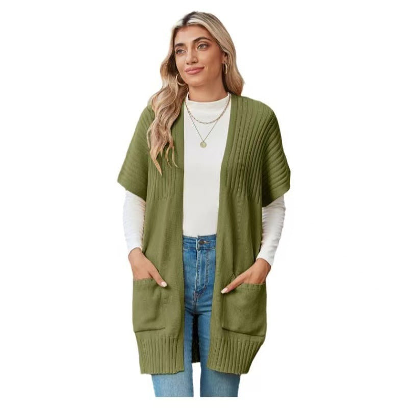 Casual Luxe Cardigan – Soft Breathable Knit Layering Sweater for Women