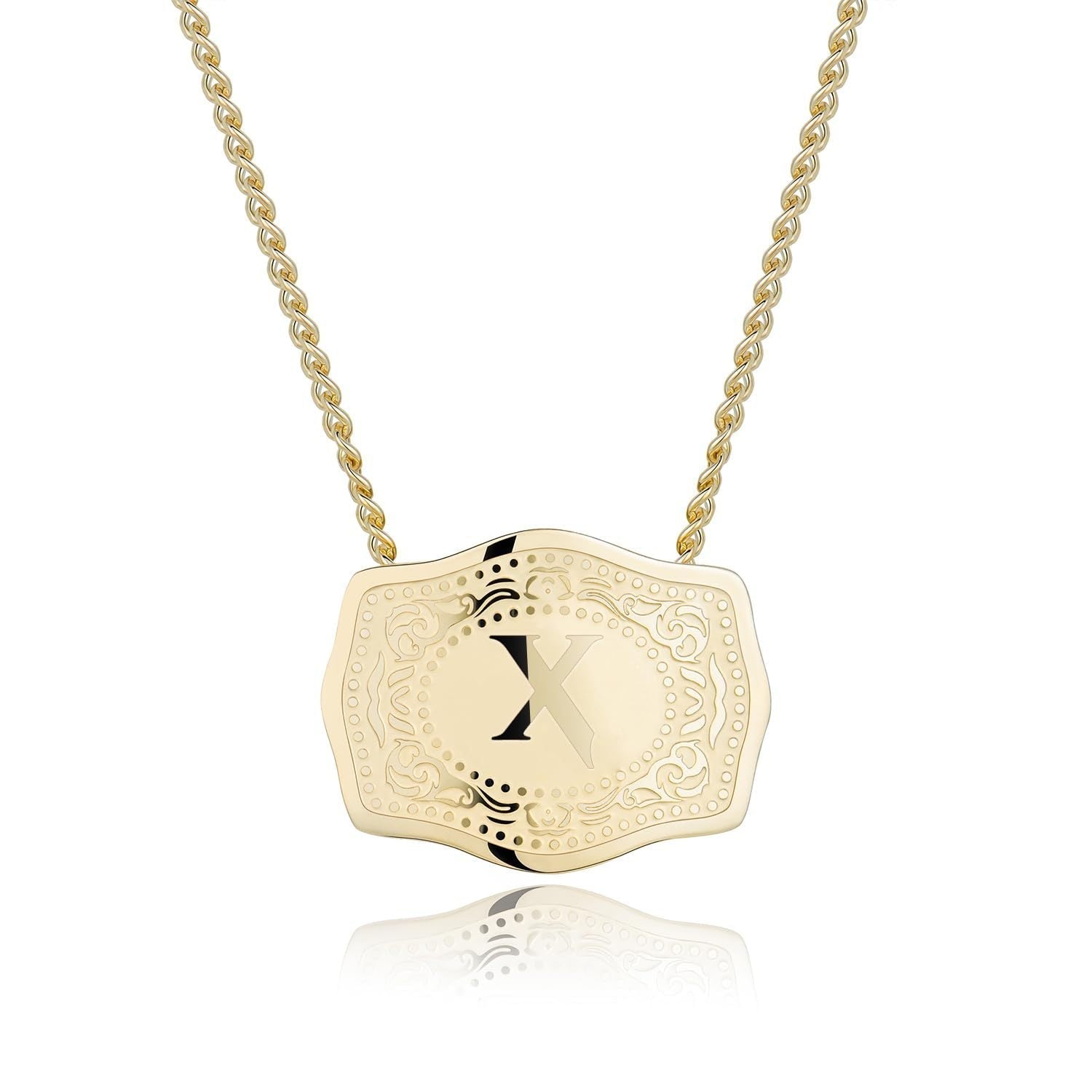 Initial Letter Necklace – Sleek Pendant Necklace with Stylish Initial Charm