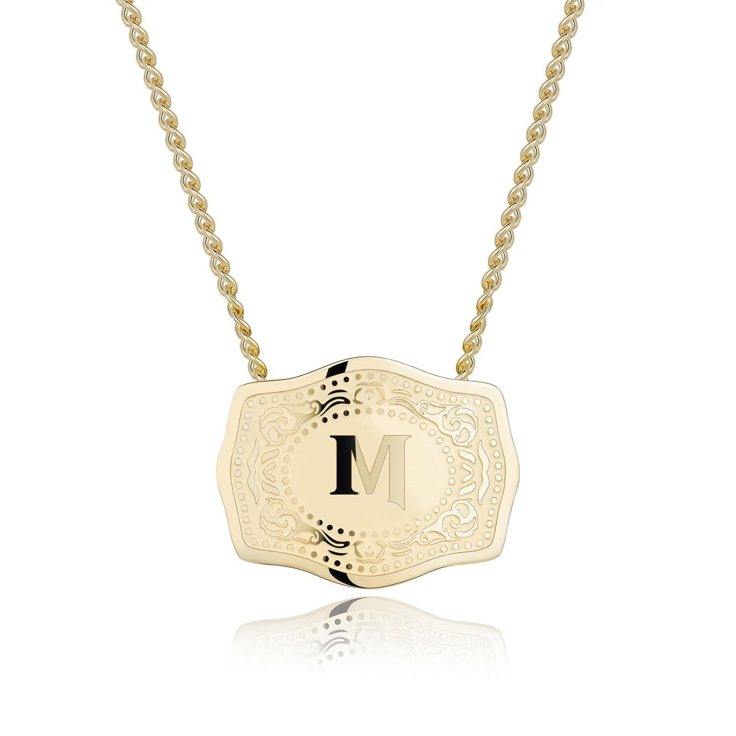 Initial Letter Necklace – Sleek Pendant Necklace with Stylish Initial Charm