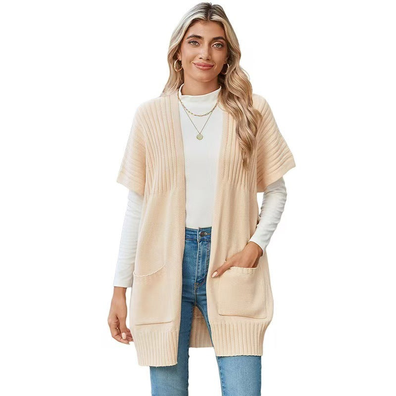 Casual Luxe Cardigan – Soft Breathable Knit Layering Sweater for Women
