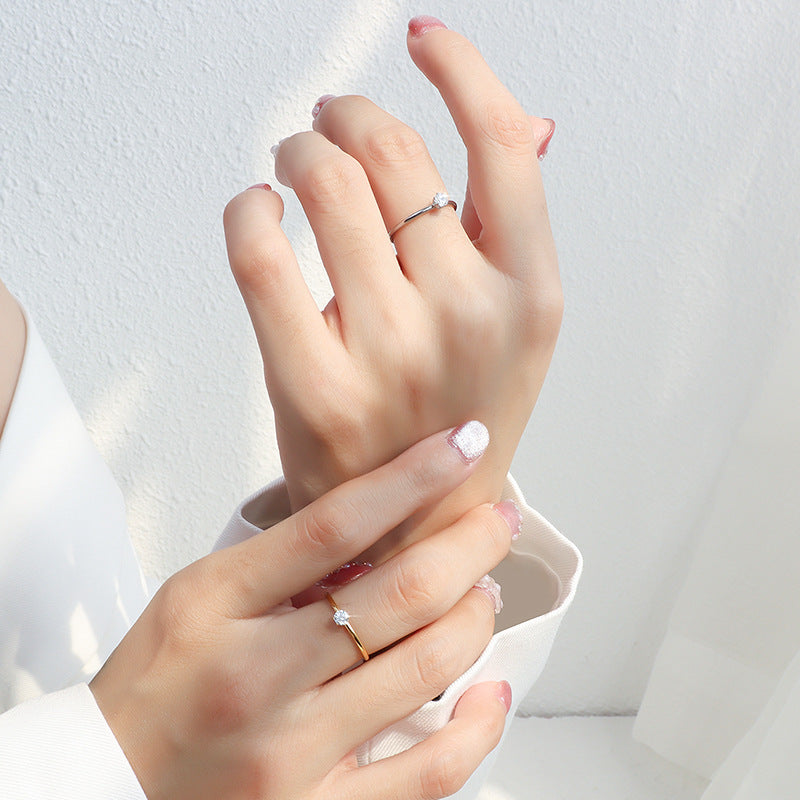 Simple Elegance Ring – Timeless Solitaire Design With Brilliant Cut Crystal