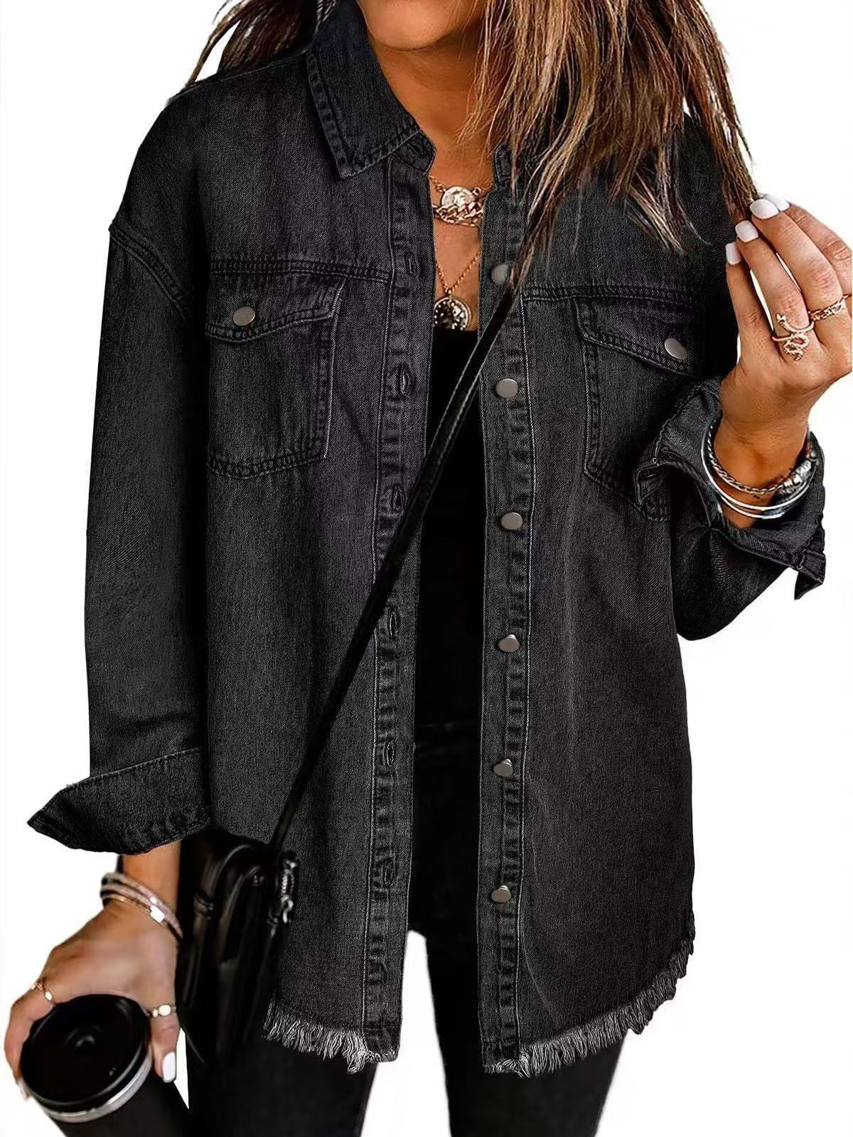 Classic Denim Jacket – Structured Button-Up Women’s Denim Outerwear Style
