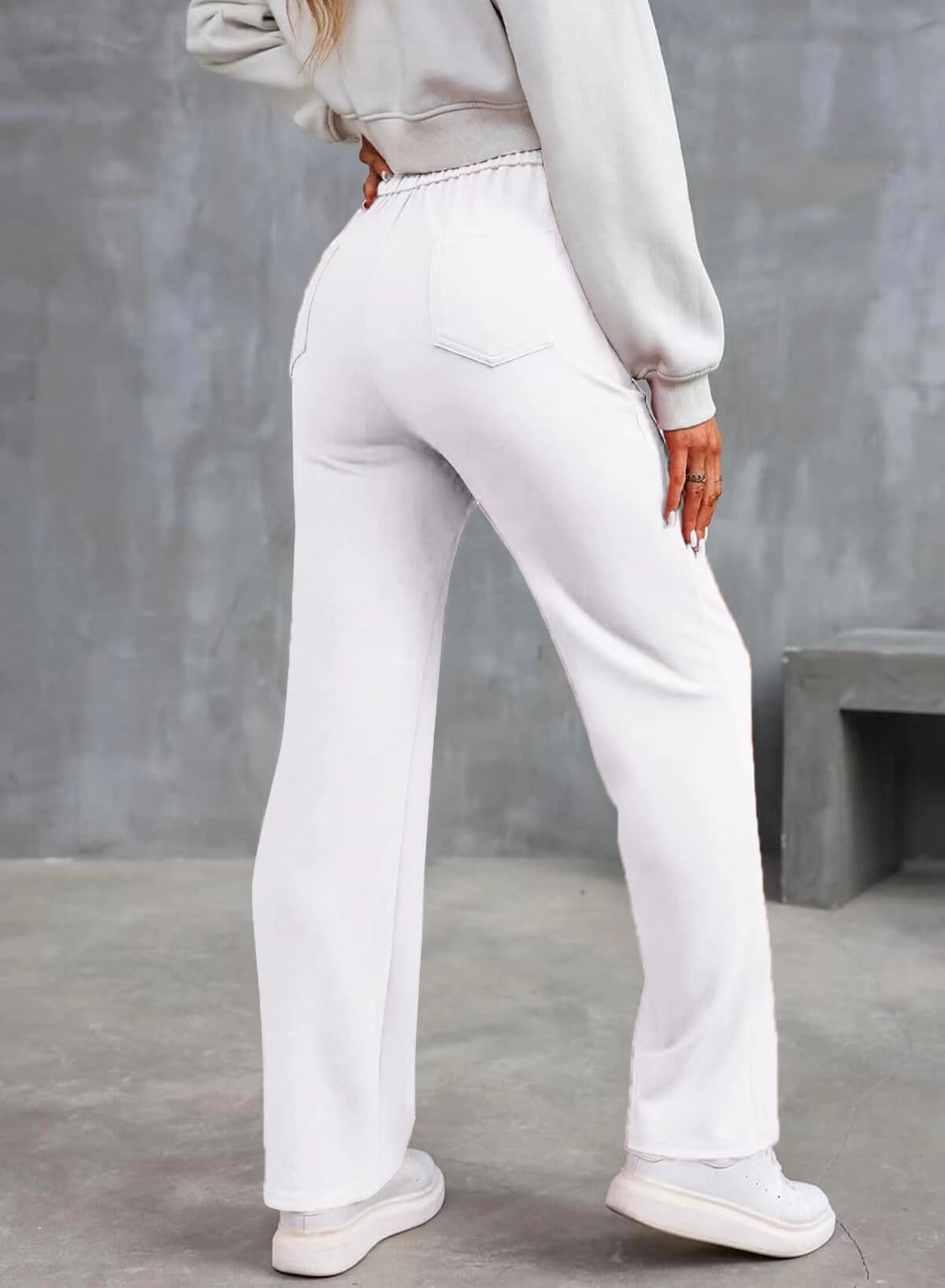 High Waisted Trousers – Tailored Slim Fit Pants | Comfortable Cotton Blend