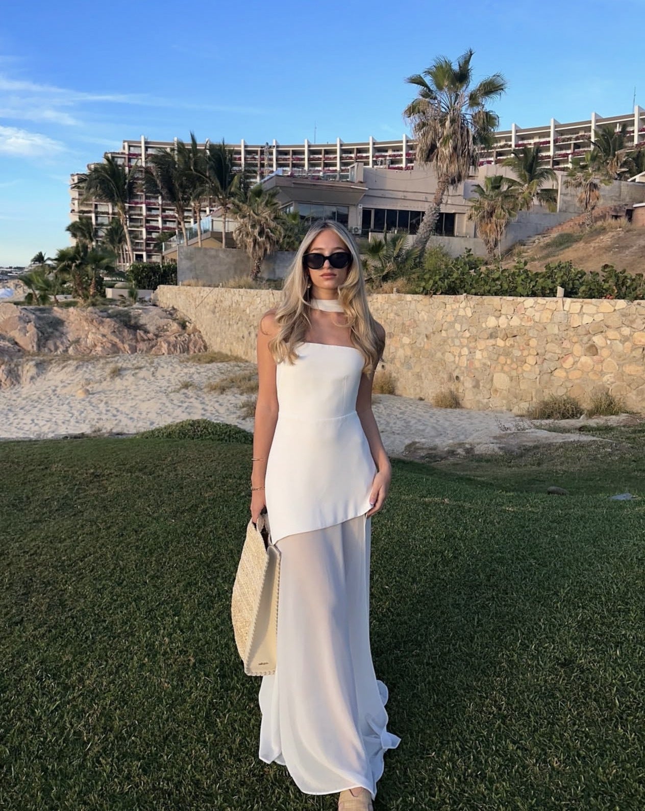 Strapless Maxi Dress – Ariadne Patchwork Mesh Asymmetrical Hem Elegant Party Gown