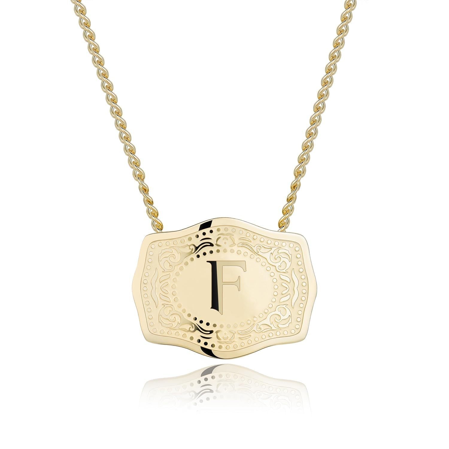 Initial Letter Necklace – Sleek Pendant Necklace with Stylish Initial Charm