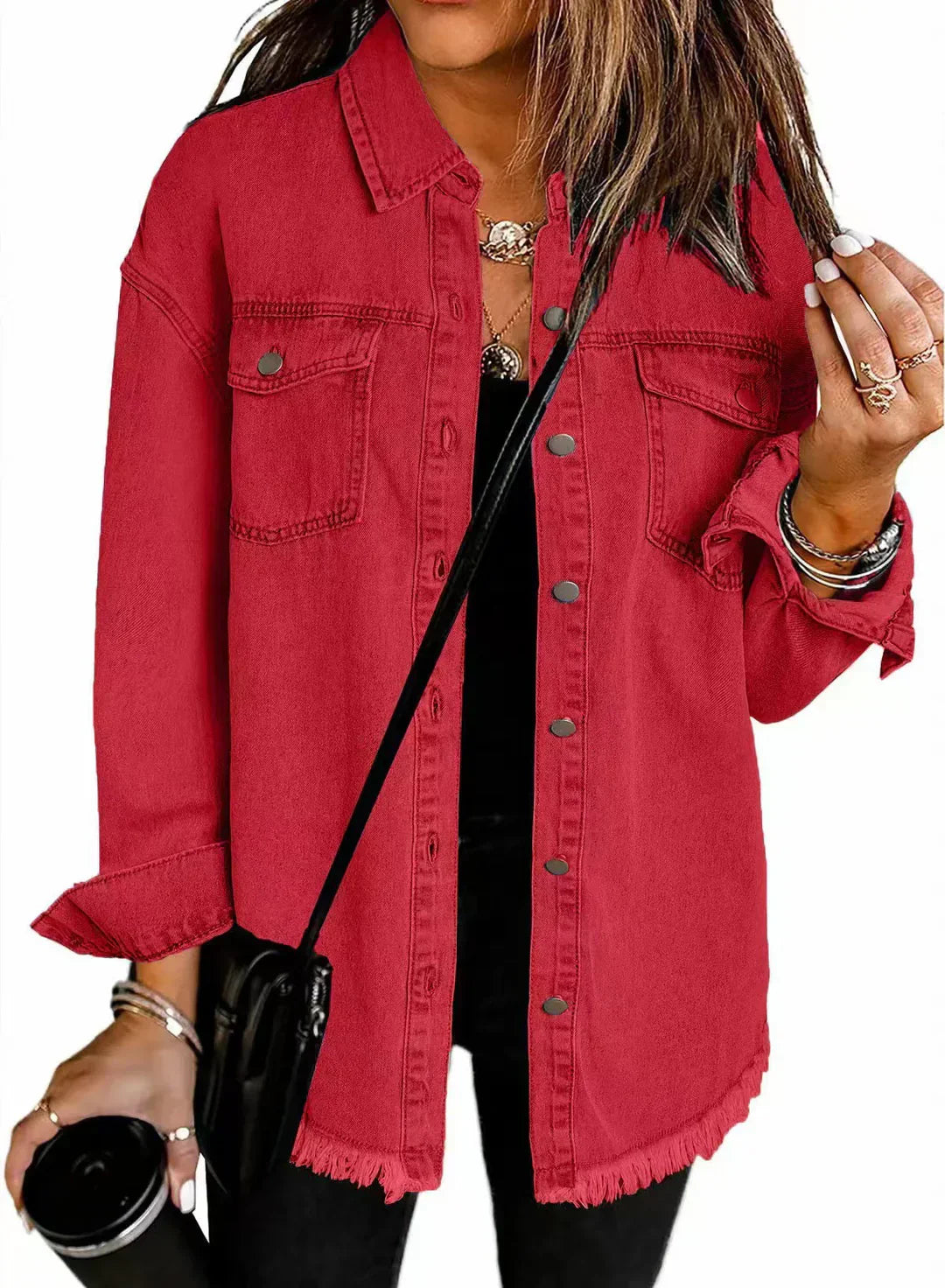 Classic Denim Jacket – Structured Button-Up Women’s Denim Outerwear Style