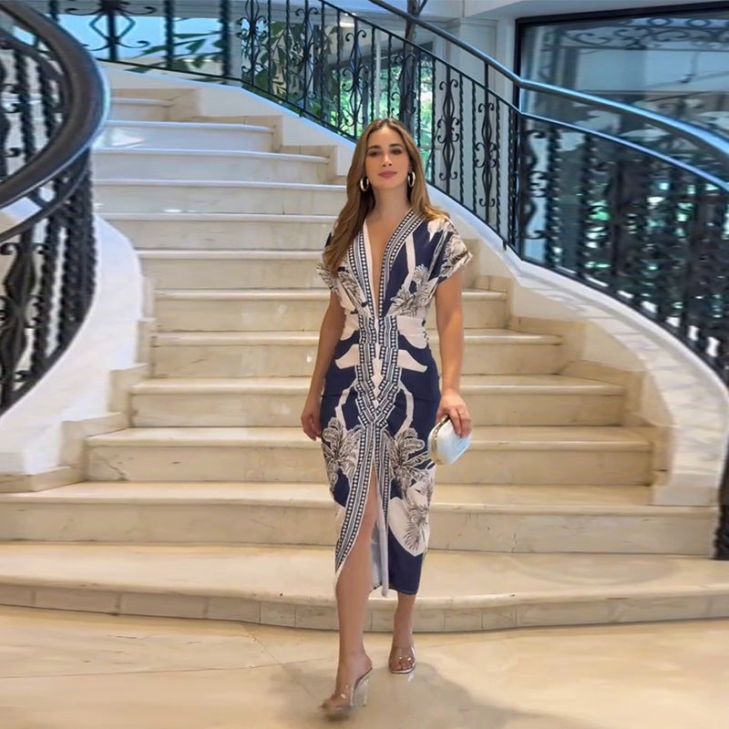 Elegant Midi Dress – Casual Lightweight Summer Dress With Flattering Midi Length