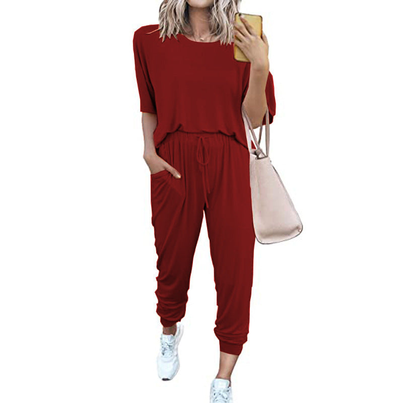 Summer Lounge Set – Comfy Breathable Loungewear With Relaxed Fit & Soft Fabric