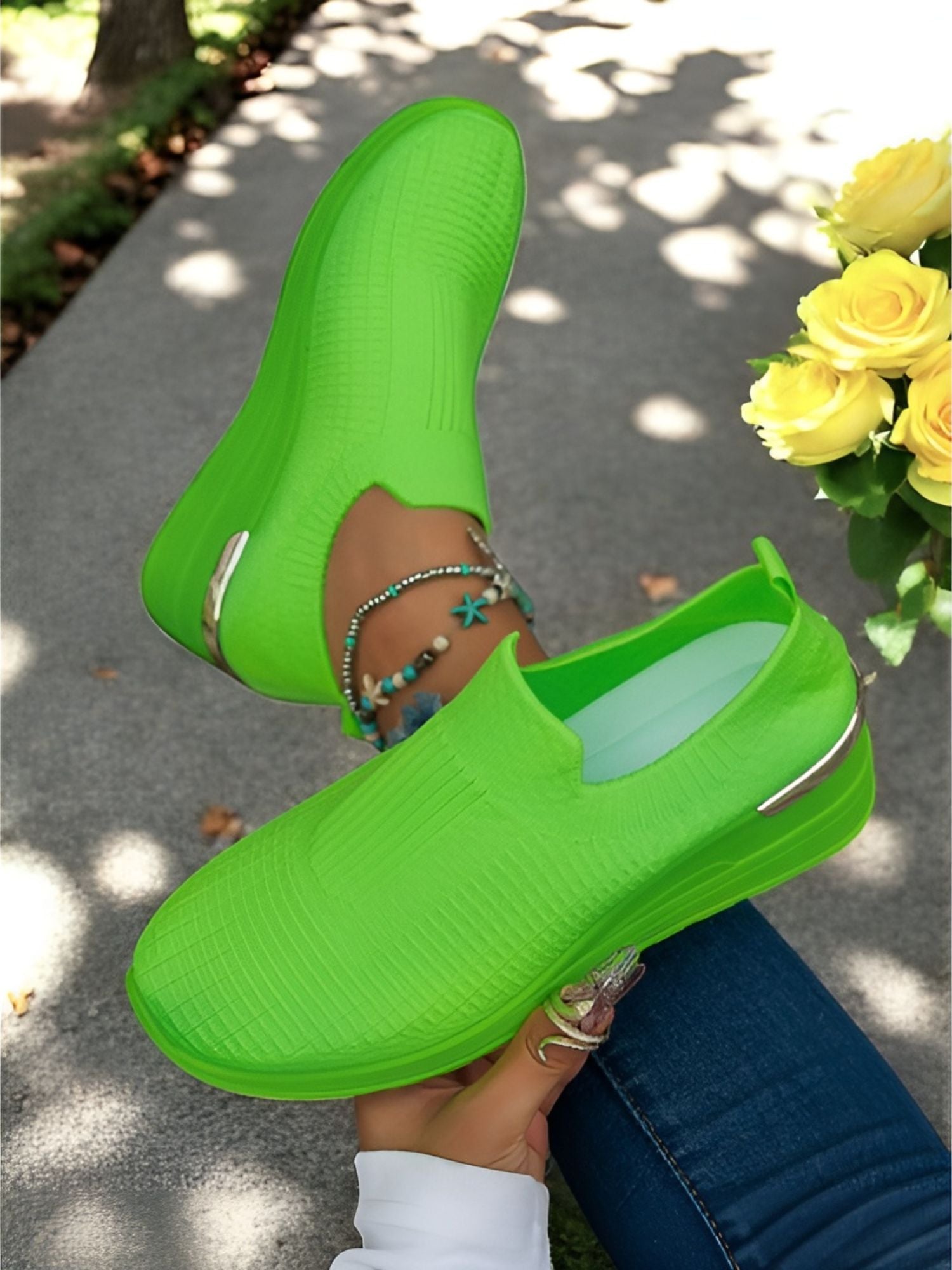 Trendy Everyday Sneakers – Lightweight Women's Casual Shoes with Durable Sole