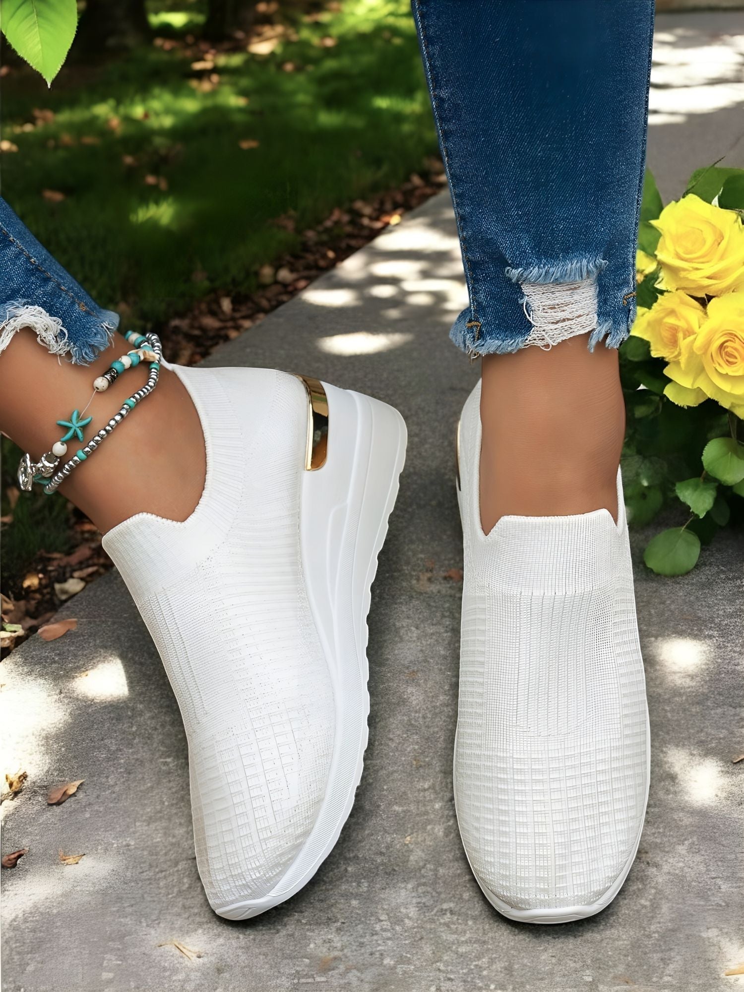 Trendy Everyday Sneakers – Lightweight Women's Casual Shoes with Durable Sole