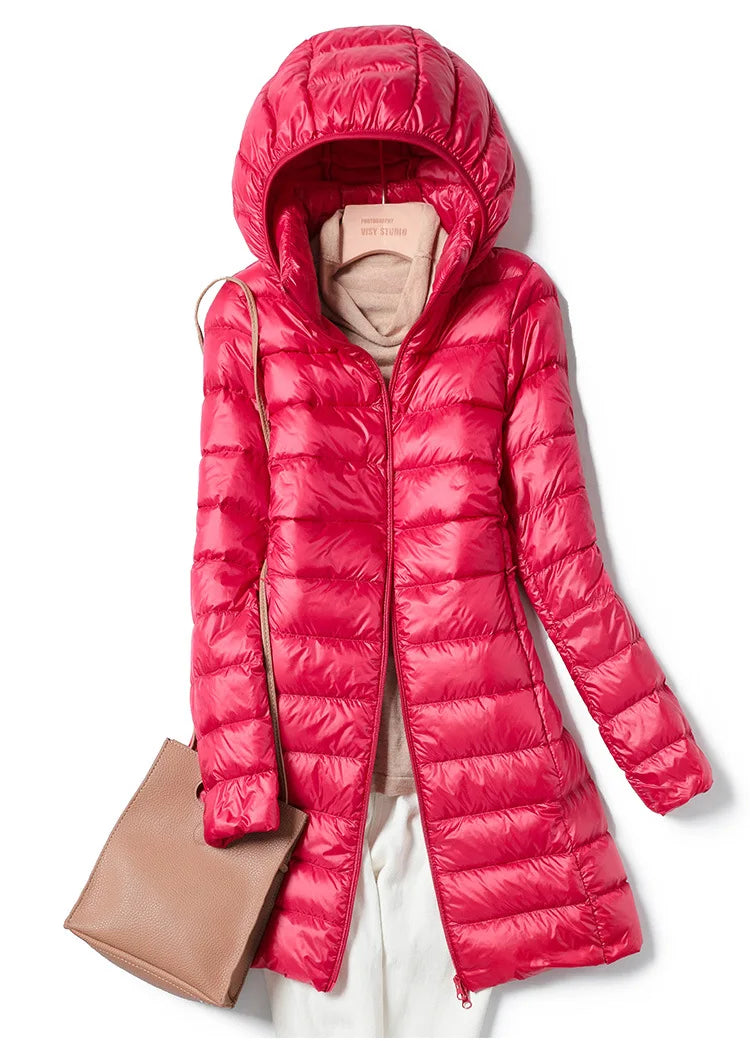 Parka Acolchada Mujer con Capucha, Ligera y Moderna para Otoño e Invierno - Varios Colores Disponibles
