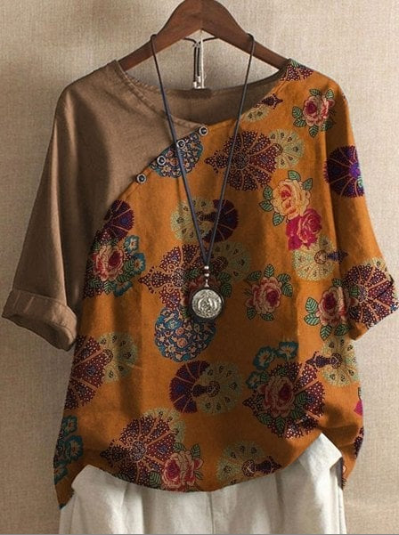 Vintage Floral Shirt – Retro Blossom Shirt With Elegant Flower Pattern