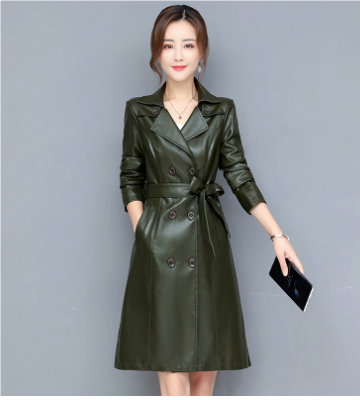 Women's Trench Coat – Elegant Long Classic Slim Fit Overcoat for Winter