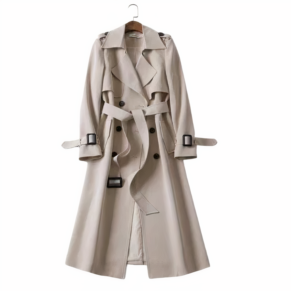 Women's Trench Coat - Elegant Winter Trench Jacket | Warm Classic Outerwear