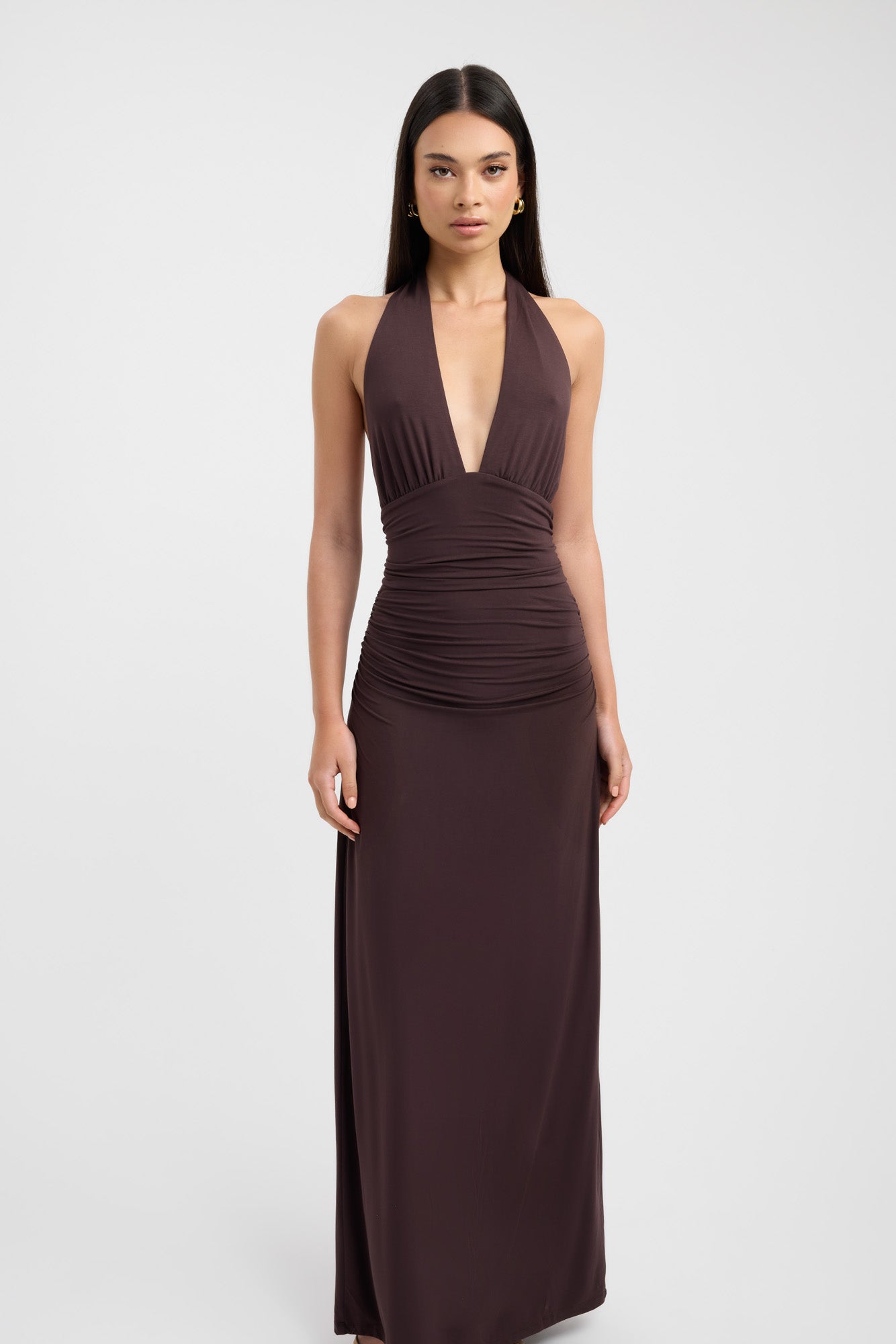 Halter Maxi Dress – Elegant Flowing Gown for Weddings & Formal Evenings