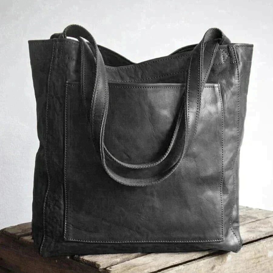 Premium Leather Bag | Stylish Spacious Genuine Leather Handbag With Adjustable Strap