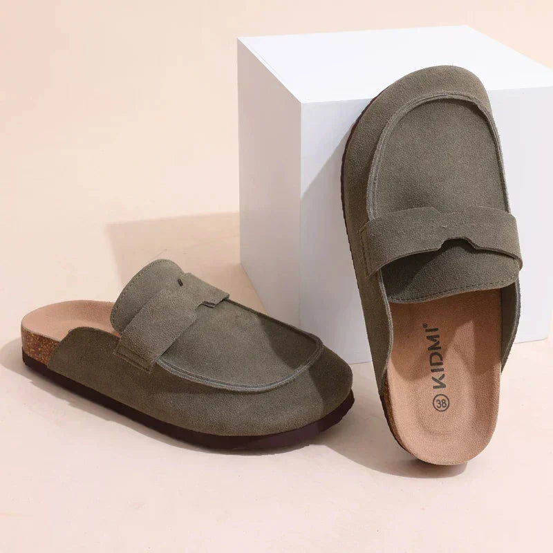 Orthopedic Suede Clogs – Premium Slip-On Footwear With Arch Support & Durable Sole