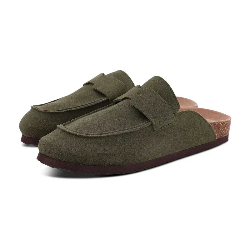 Orthopedic Suede Clogs – Premium Slip-On Footwear With Arch Support & Durable Sole