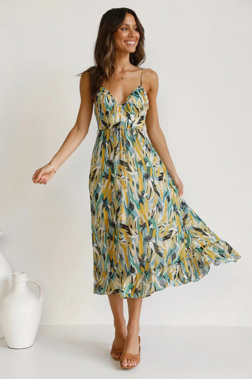 Sun-Kissed Midi Dress – Lightweight Summer Dress With Breezy Silhouette