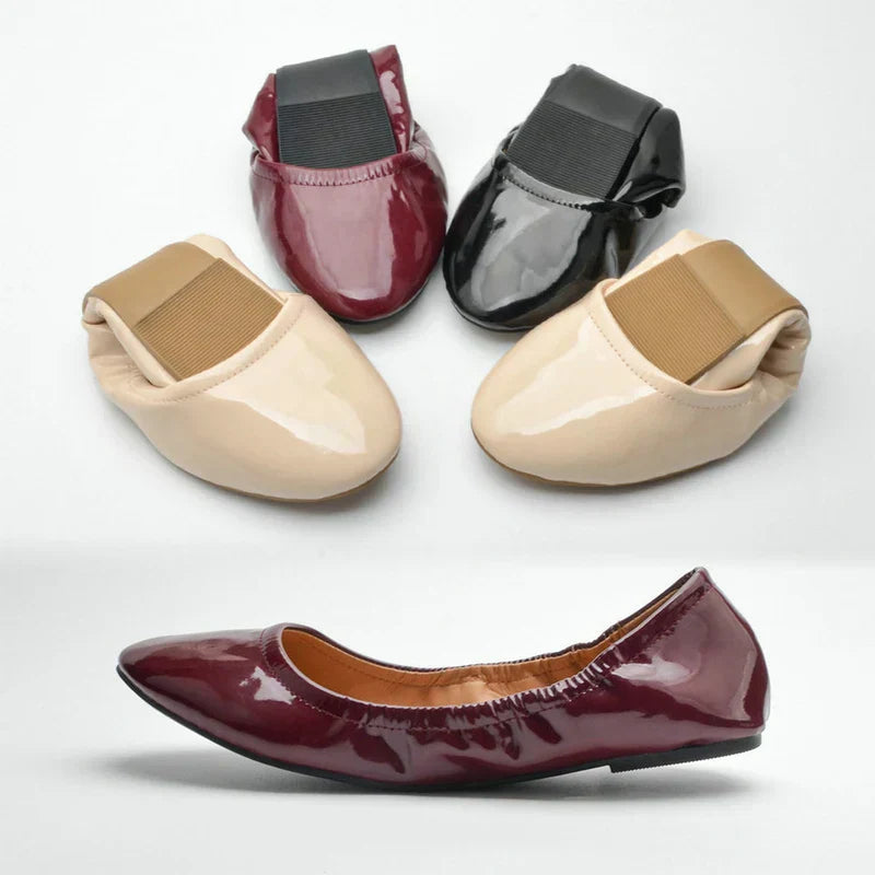 Foldable Ballet Shoes – Comfortable Ballet Flats With Soft Cushioned Insoles