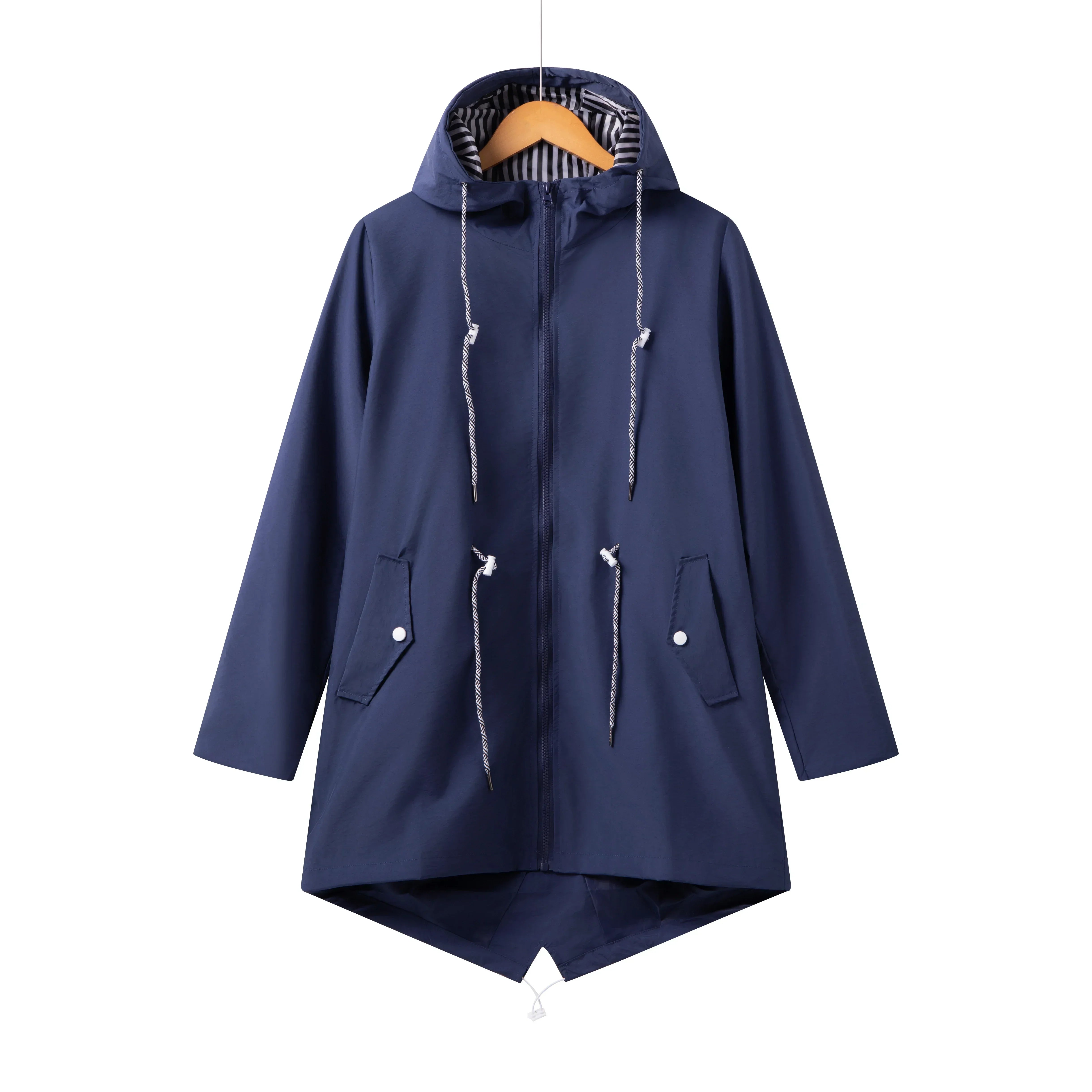 Lightweight Women's Raincoat – Water-Resistant Jacket With Hood, Breathable & Packable