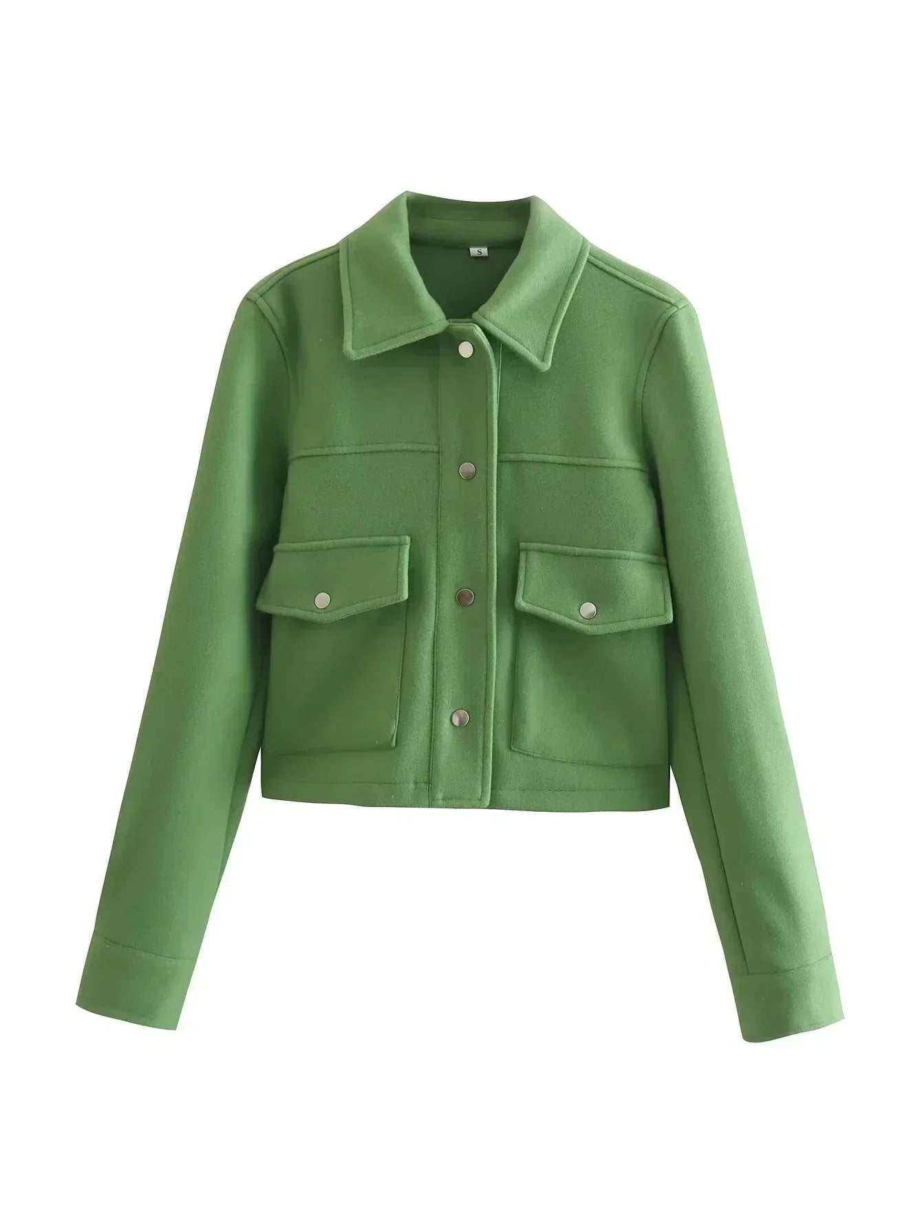 Short Jacket | Stylish Autumn Jacket with Front Pockets for Women